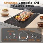 Noxton 2-Burner Induction Cooktop with Flex Zone