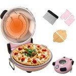 12" Electric Pizza Oven for Home Use - Pink