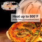 12" Electric Pizza Oven for Home Use - Pink