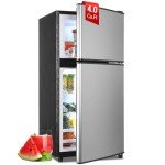 Zyerch 4.0 Cu. Ft. Mini Refrigerator with Freezer