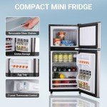 Zyerch 4.0 Cu. Ft. Mini Refrigerator with Freezer