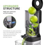 AMZCHEF Stainless Steel Slow Masticating Juicer