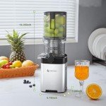 AMZCHEF Stainless Steel Slow Masticating Juicer