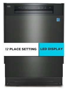 BLACK+DECKER 24" Built-In Dishwasher, 12 Place Settings