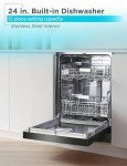 BLACK+DECKER 24" Built-In Dishwasher, 12 Place Settings