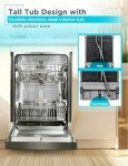 BLACK+DECKER 24" Built-In Dishwasher, 12 Place Settings