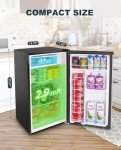 Upstreman 3.2 Cu.Ft Single Door Mini Fridge