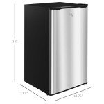 Compact 3.2 Cu.Ft Mini Fridge with Freezer