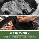 Heavy-Duty Cast Iron Burger and Bacon Press
