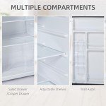 Compact 3.2 Cu.Ft Mini Fridge with Freezer