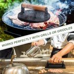 Heavy-Duty Cast Iron Burger and Bacon Press