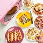 Nostalgia Pink Retro Compact Microwave Oven 0.7 Cu. Ft