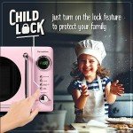 Nostalgia Pink Retro Compact Microwave Oven 0.7 Cu. Ft