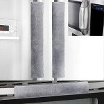Set of 4 Gray Refrigerator Door Handle Covers