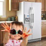 Set of 4 Gray Refrigerator Door Handle Covers