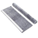 Set of 4 Gray Refrigerator Door Handle Covers