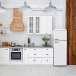 Galanz Retro Dual Door Refrigerator with Freezer