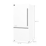 Forno 31" Milano White Bottom Freezer Refrigerator