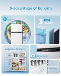 EUHOMY 4.0 Cu.Ft Mini Fridge with Freezer