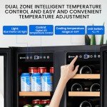 24-Inch Dual Zone Wine and Beverage Fridge