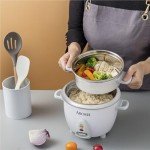 Aroma 6-Cup Stainless Rice Cooker & Food Steamer