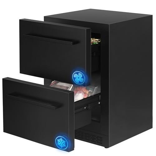 24-Inch Stainless Steel Outdoor Refrigerator with Freezer