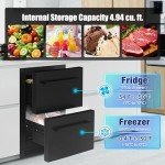 24-Inch Stainless Steel Outdoor Refrigerator with Freezer