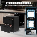 24-Inch Stainless Steel Outdoor Refrigerator with Freezer