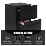 24-Inch Stainless Steel Outdoor Refrigerator with Freezer