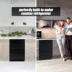 24-Inch Stainless Steel Outdoor Refrigerator with Freezer