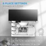 Midea Portable Energy Star Countertop Dishwasher - Black