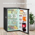 Midea 3.3 Cu. Ft. Silver Compact Refrigerator