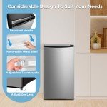 Midea 3.3 Cu. Ft. Silver Compact Refrigerator
