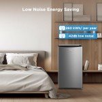 Midea 3.3 Cu. Ft. Silver Compact Refrigerator