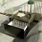 Gagawin Smart Fridge Side Table with Cooling Drawer