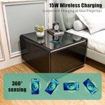 Gagawin Smart Fridge Side Table with Cooling Drawer