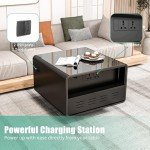 Gagawin Smart Fridge Side Table with Cooling Drawer