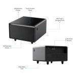 Gagawin Smart Fridge Side Table with Cooling Drawer
