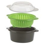 Mini Microwave Steamer by Progressive International, Gray