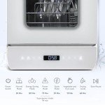 KioGro Portable Countertop Dishwasher with 7 Programs