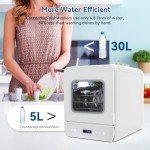 KioGro Portable Countertop Dishwasher with 7 Programs