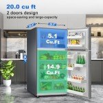Stainless Steel 20 Cu. Ft. Top Freezer Refrigerator