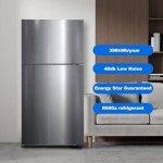Stainless Steel 20 Cu. Ft. Top Freezer Refrigerator