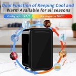 YASHE 6L Portable Mini Fridge for Drinks