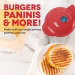 DASH Mini Grill and Panini Press - Red