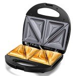 Aigostar 2-in-1 Sandwich Maker and Panini Press