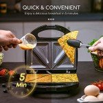 Aigostar 2-in-1 Sandwich Maker and Panini Press