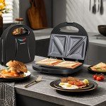 Aigostar 2-in-1 Sandwich Maker and Panini Press