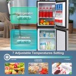 Zyerch 4.3 Cu. Ft. Compact Mini Fridge
