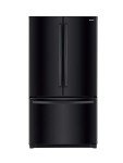 Winia 26.1 Cu.Ft French Door Refrigerator - Black